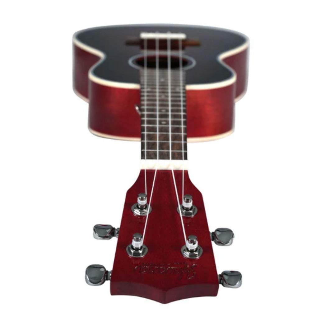 Havana Concert Ukuleles Havana QUK24 Tiger Flame Concert Ukulele #color_red