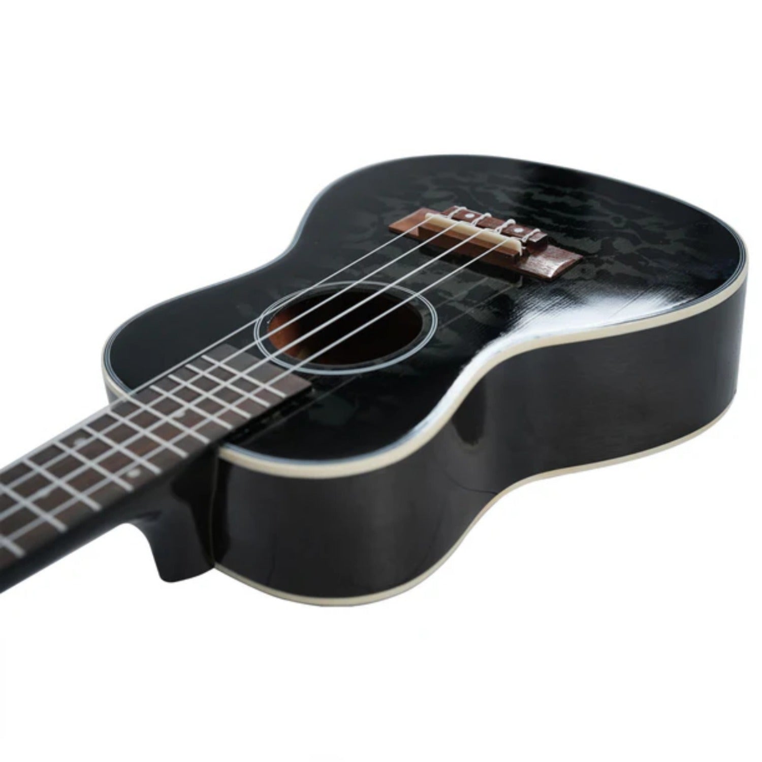 Havana Concert Ukuleles Havana QUK24 Tree Flame Concert Ukulele #color_black