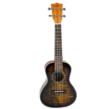 Havana Concert Ukuleles Sunburst Havana QUK24 Tree Flame Concert Ukulele 