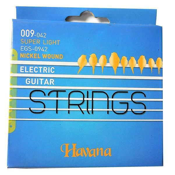 Havana Electric Guitar Strings Havana EGS0942 Super Light Electric Guitar String