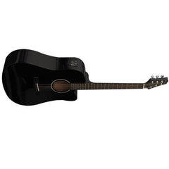 Havana Electro Acoustic Guitars Black Havana H- 1 Cutaway Electro-Acoustic Guitar