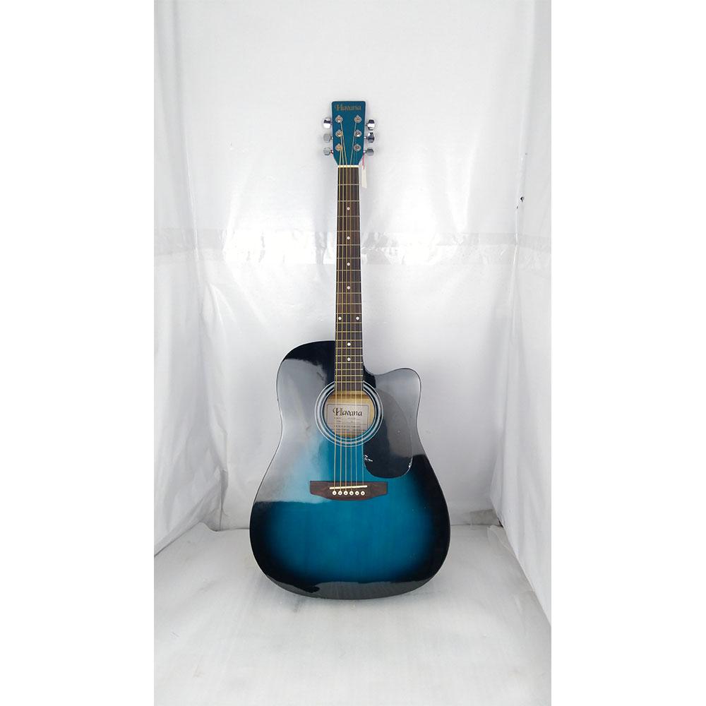 havana electro acoustic guitars havana 41-inch cutaway electro acoustic guitar with 5 band eq & gt-3 tuner - open box b stock