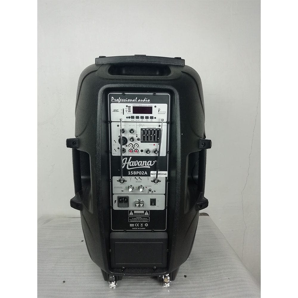 havana portable pa systems havana pb02a portable pa system - black - open box b stock 