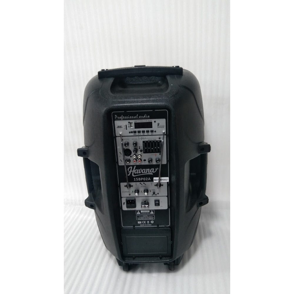 havana portable pa systems havana pb02a portable pa system - black - open box b stock 