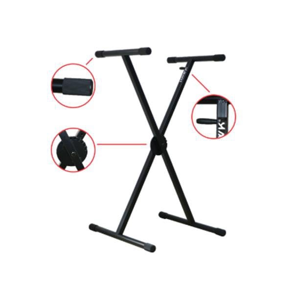 hawk keyboard stands hawk hx-003 single x-braced keyboard stand