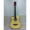Henrix Acoustic Guitars 202101649520 Henrix 38C Cutaway Acoustic Guitar with Dual Action Truss Rod, Gigbag, Picks, String Set, Strap, Cloth & Ebook - Open Box B Stock