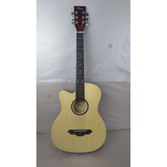 Henrix Acoustic Guitars 202101650147 Henrix 38C Cutaway Acoustic Guitar with Dual Action Truss Rod, Gigbag, Picks, String Set, Strap, Cloth & Ebook - Left Handed - Open Box B Stock