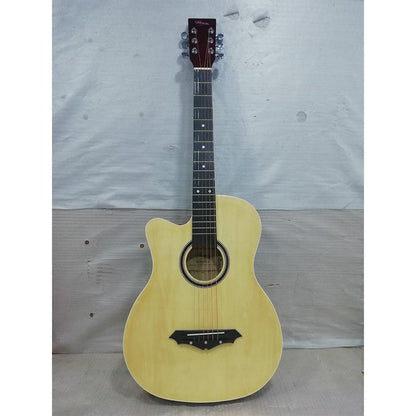 henrix acoustic guitars 202101650155 henrix 38c cutaway acoustic guitar with dual action truss rod, gigbag, picks, string set, strap, cloth & ebook - left handed - open box b stock 