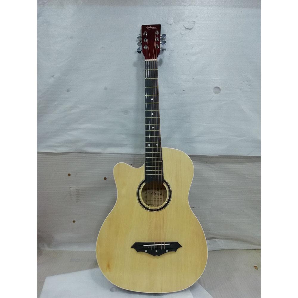 henrix acoustic guitars 202101650188 henrix 38c cutaway acoustic guitar with dual action truss rod, gigbag, picks, string set, strap, cloth & ebook - left handed - open box b stock 
