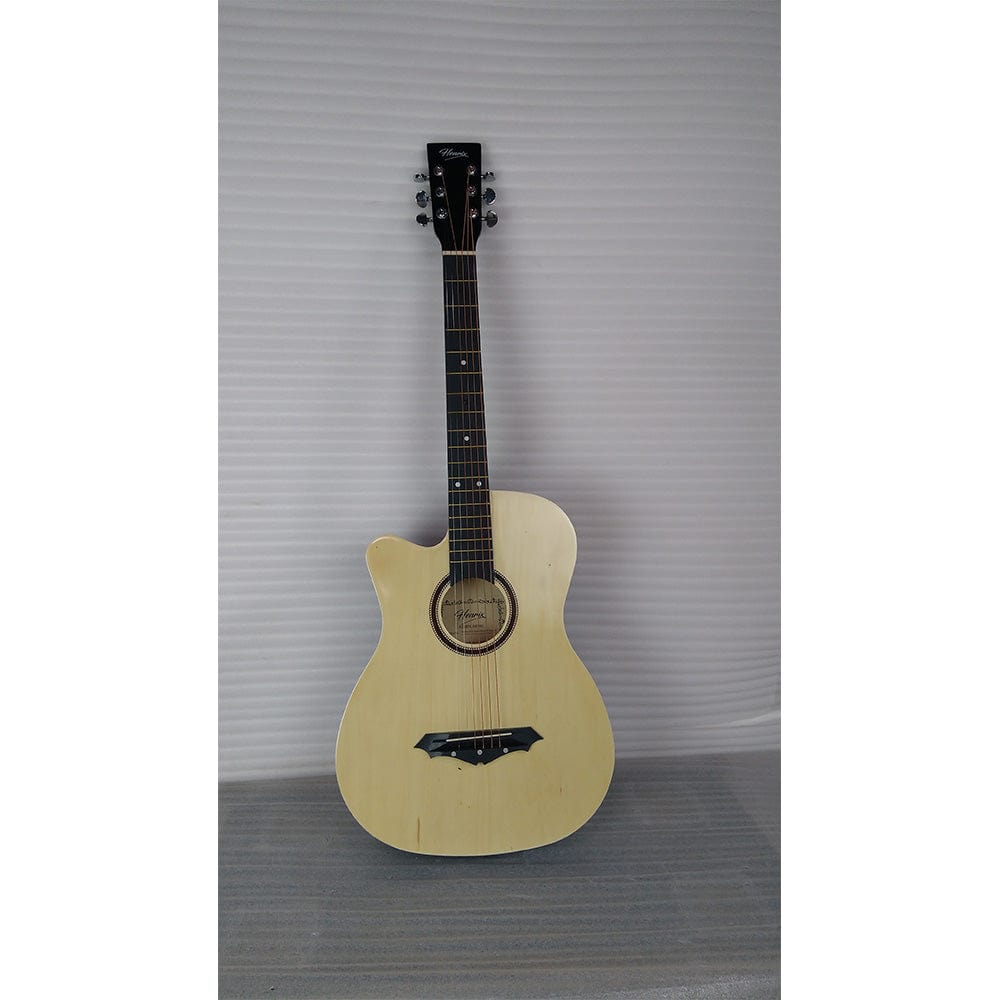 henrix acoustic guitars 202101734238 henrix 38c cutaway acoustic guitar with dual action truss rod, gigbag, picks, string set, strap, cloth & ebook - left handed - open box b stock 