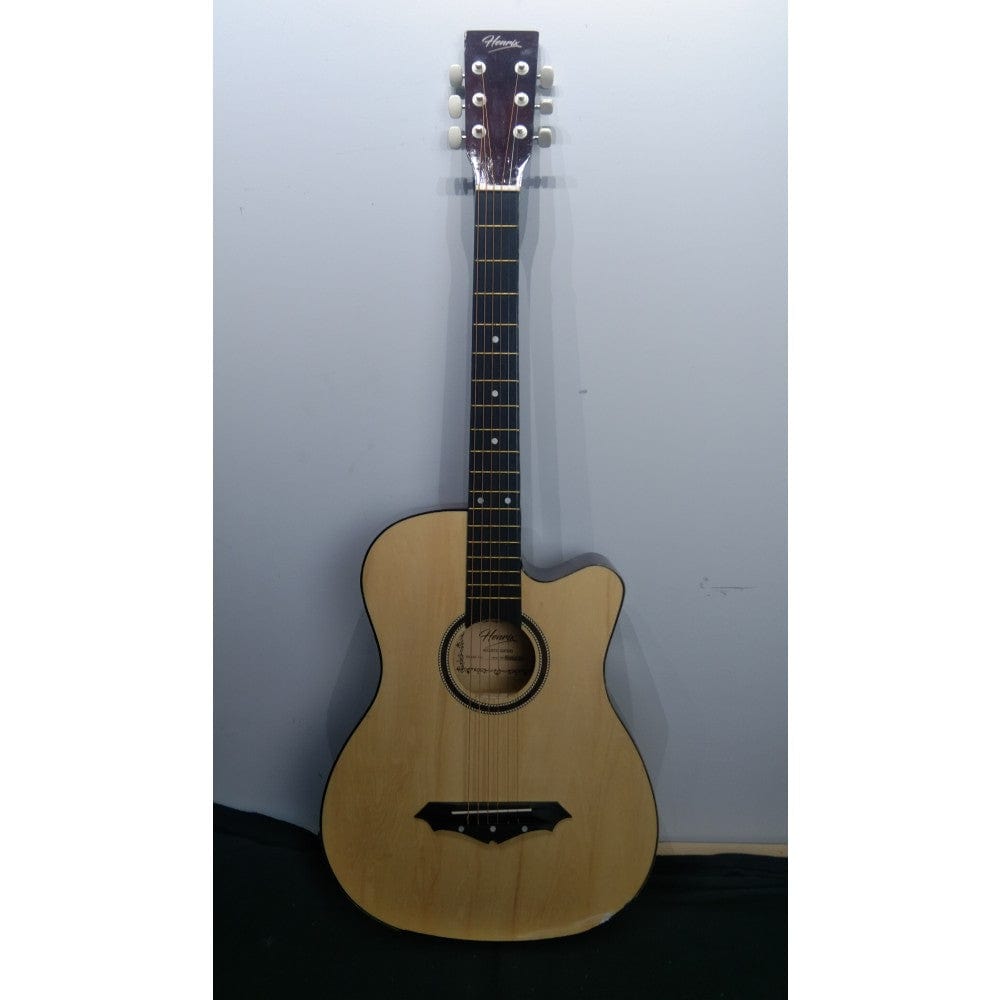 henrix acoustic guitars 202101793222 henrix 38c cutaway acoustic guitar - natural - open box b stock 