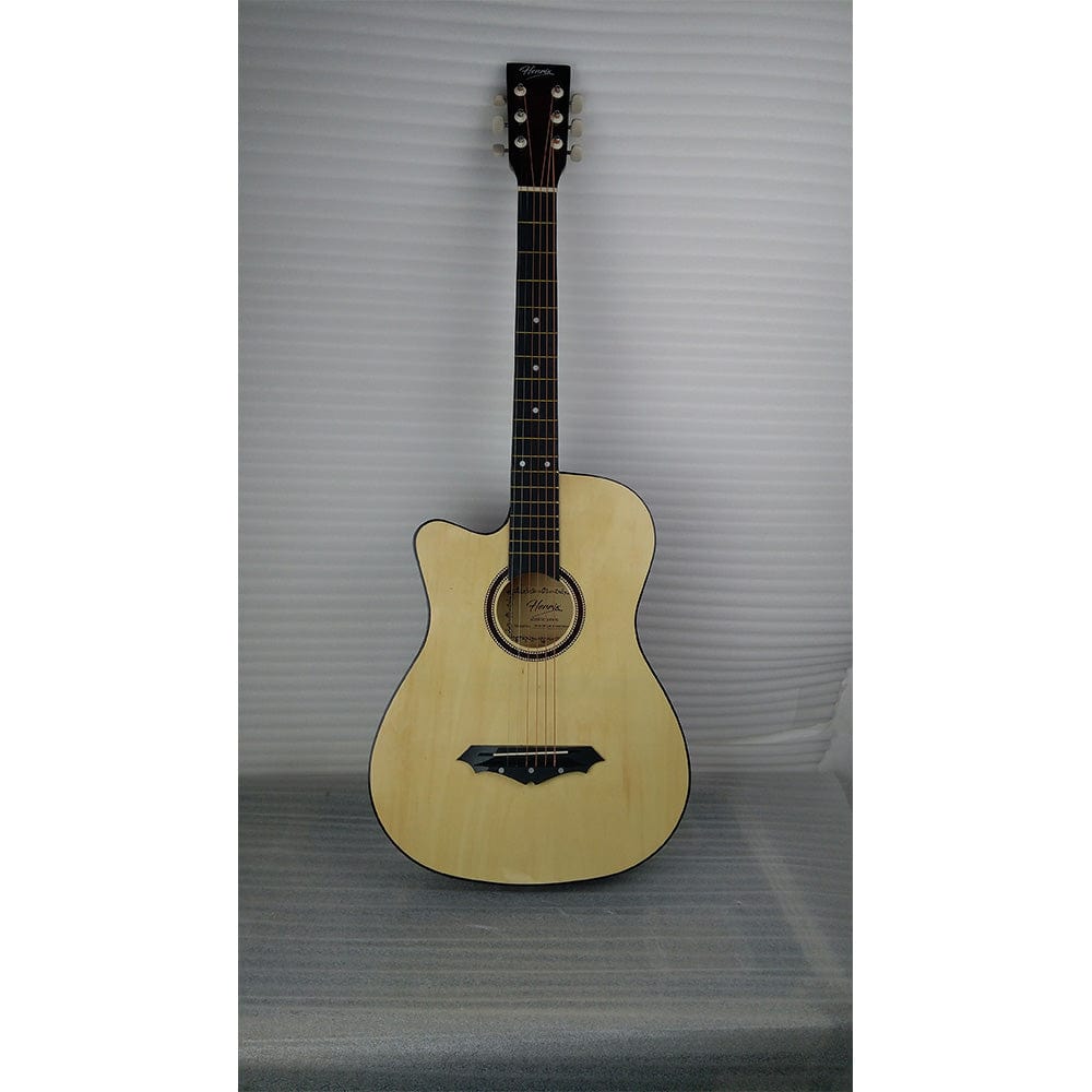 henrix acoustic guitars 202101811149 henrix 38c cutaway acoustic guitar with dual action truss rod, gigbag, picks, string set, strap, cloth & ebook - open box b stock   #barcode_202101680818