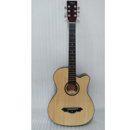 henrix acoustic guitars 202101823647 henrix 38c cutaway acoustic guitar - natural - open box b stock 