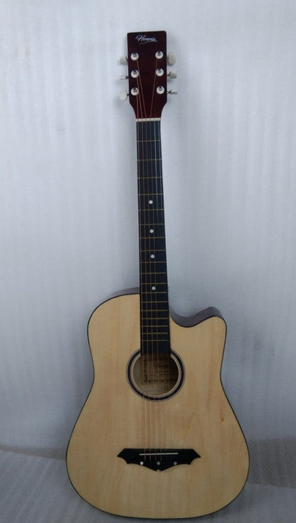 henrix acoustic guitars 202101852247 henrix 38c cutaway acoustic guitar - natural - open box b stock 