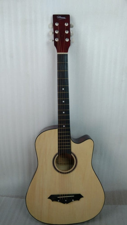 henrix acoustic guitars 202301900096 henrix 38c cutaway acoustic guitar - natural - open box b stock 