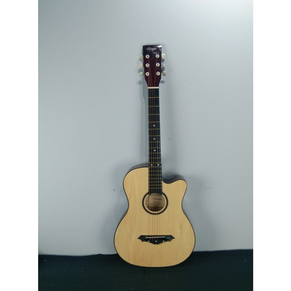 henrix acoustic guitars 202301904568 henrix 38c cutaway acoustic guitar - natural - open box b stock 
