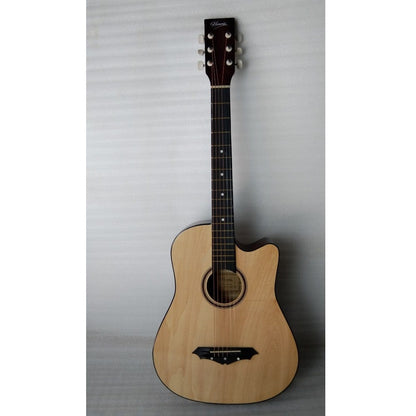 henrix acoustic guitars 202301906519 henrix 38c cutaway acoustic guitar - natural - open box b stock 