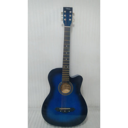 Henrix Acoustic Guitars 202301914346 Henrix 38C 38 inch Cutaway Acoustic Guitar with Dual Action Truss Rod, Gigbag, Picks, String Set, Strap, Cloth & Ebook - Open Box B Stock