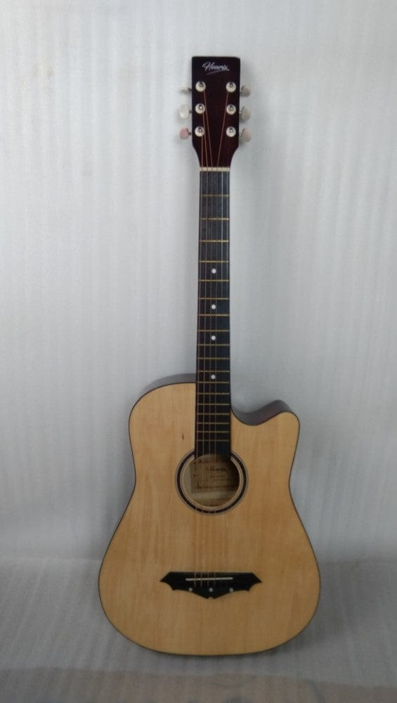 henrix acoustic guitars 202301938422 henrix 38c cutaway acoustic guitar - natural - open box b stock 
