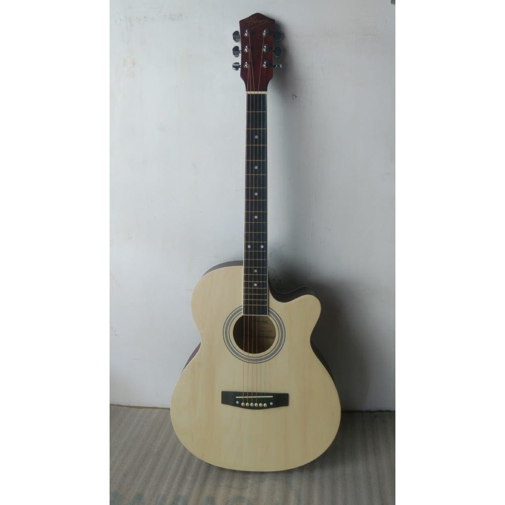 henrix acoustic guitars 202301993191 henrix 40c 40-inch cutaway acoustic guitar with dual action truss rod, gigbag, picks, string set, strap, cloth & ebook - open box b stock   