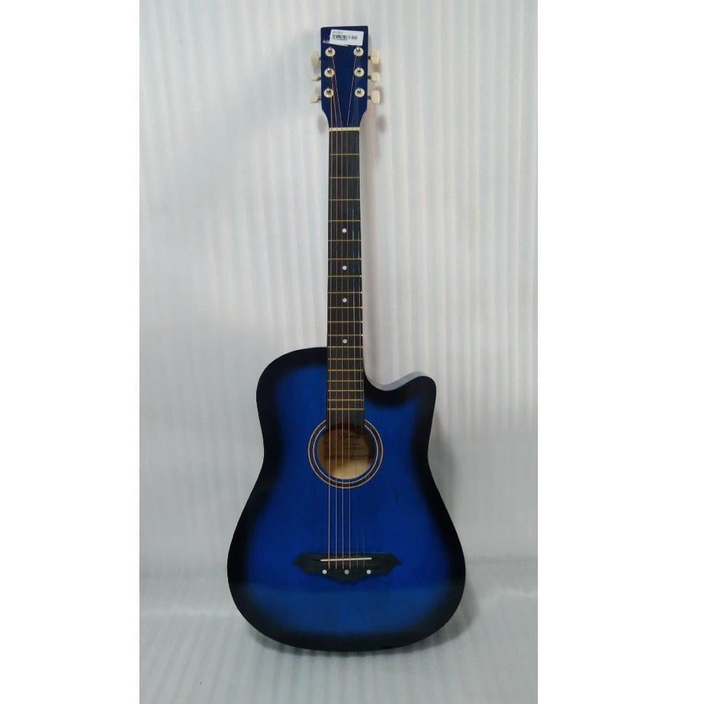 Henrix Acoustic Guitars 202301993865 Henrix 38C 38 inch Cutaway Acoustic Guitar with Dual Action Truss Rod, Gigbag, Picks, String Set, Strap, Cloth & Ebook - Open Box B Stock