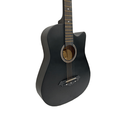 Henrix Acoustic Guitars Henrix 38C Cutaway Acoustic Guitar - Matte Black - Open Box