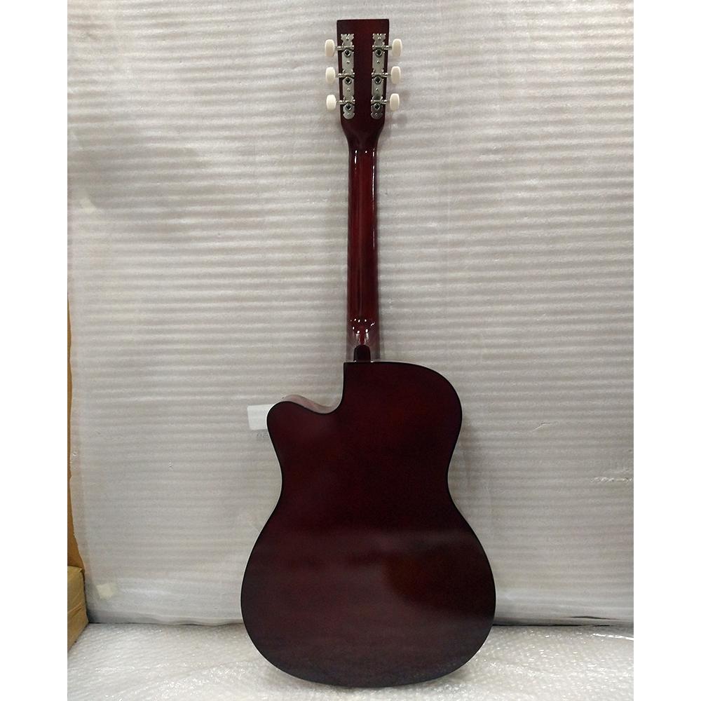 henrix acoustic guitars henrix 38c cutaway acoustic guitar - natural - open box b stock 