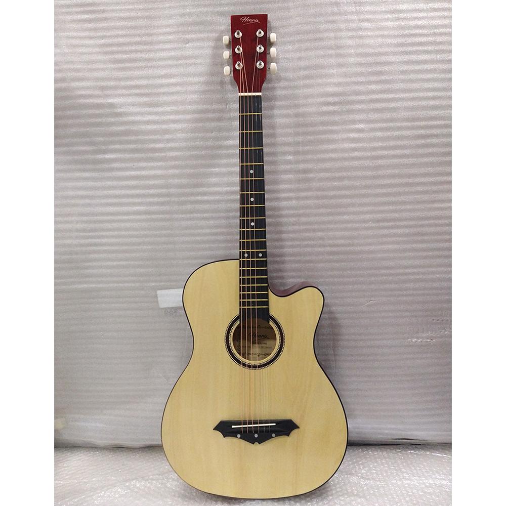 henrix acoustic guitars henrix 38c cutaway acoustic guitar - natural - open box b stock 
