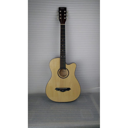 henrix acoustic guitars henrix 38c cutaway acoustic guitar - natural - open box b stock 