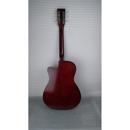 henrix acoustic guitars henrix 38c cutaway acoustic guitar - natural - open box b stock 