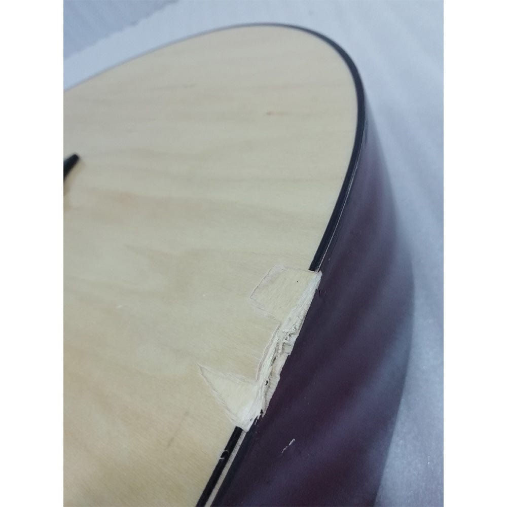 henrix acoustic guitars henrix 38c cutaway acoustic guitar - natural - open box b stock 