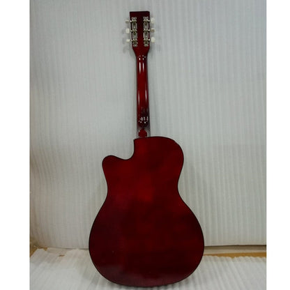 henrix acoustic guitars henrix 38c cutaway acoustic guitar - natural - open box b stock 