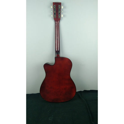 henrix acoustic guitars henrix 38c cutaway acoustic guitar - natural - open box b stock 