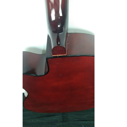 henrix acoustic guitars henrix 38c cutaway acoustic guitar - natural - open box b stock 