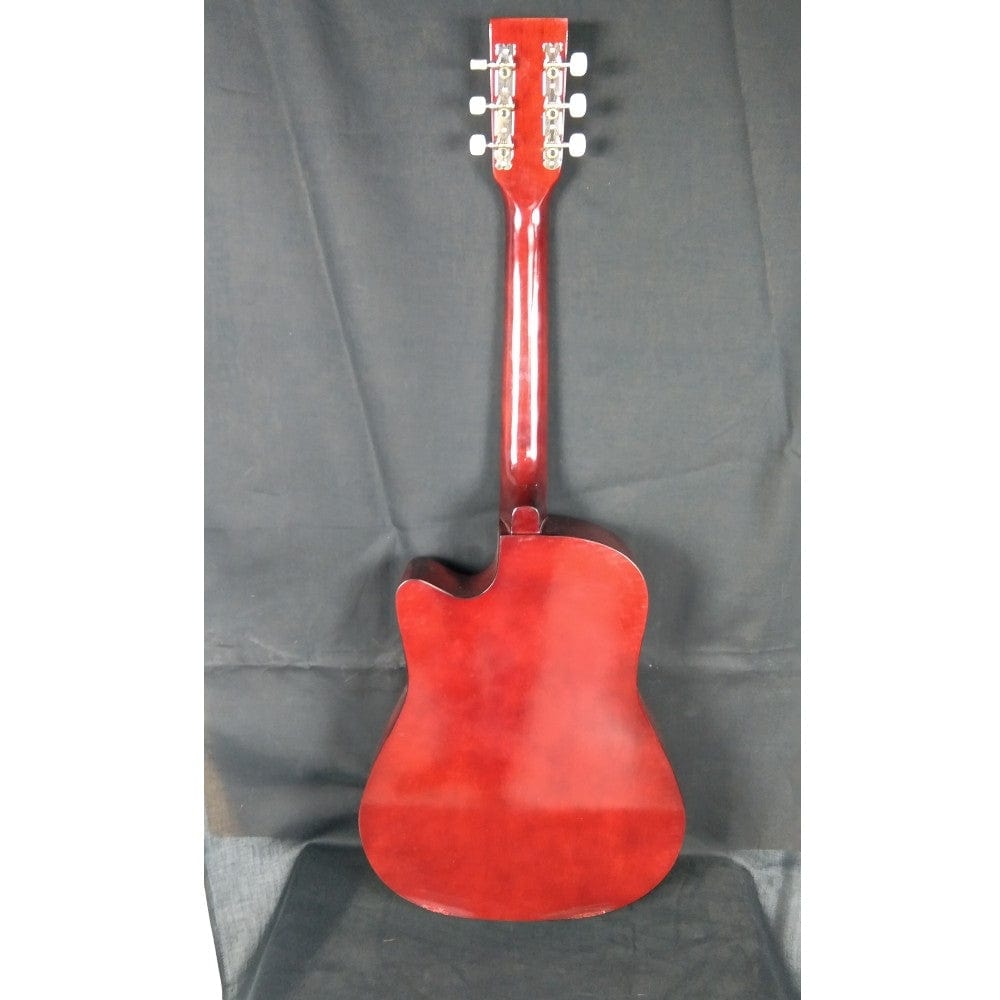 henrix acoustic guitars henrix 38c cutaway acoustic guitar - natural - open box b stock 