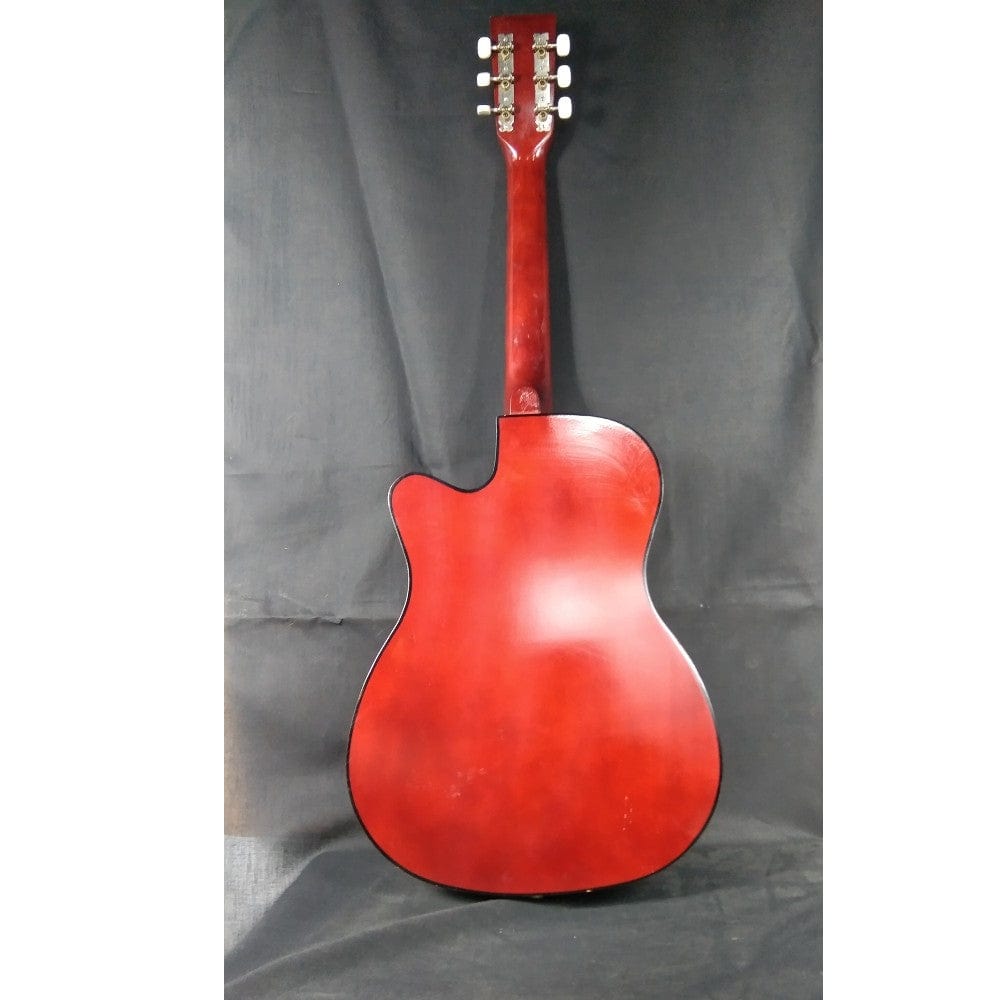 henrix acoustic guitars henrix 38c cutaway acoustic guitar - natural - open box b stock 