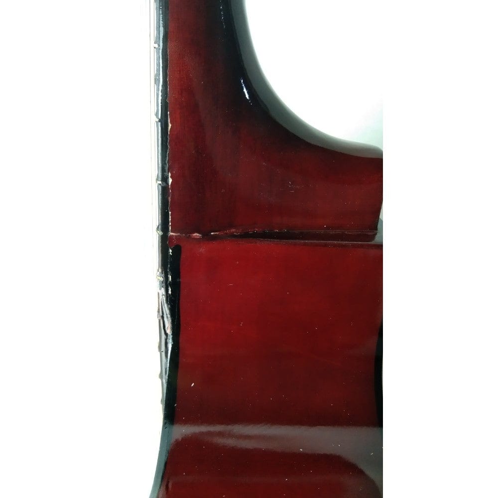 henrix acoustic guitars henrix 38c cutaway acoustic guitar - natural - open box b stock 