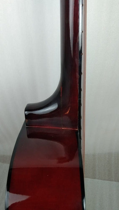 henrix acoustic guitars henrix 38c cutaway acoustic guitar - natural - open box b stock 