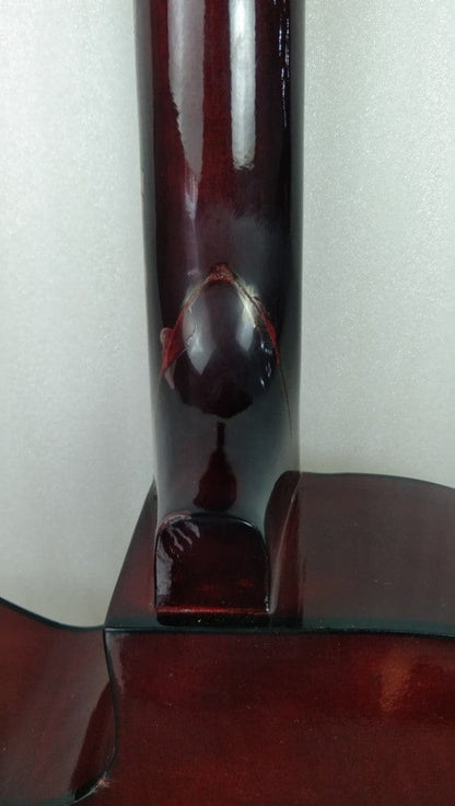 henrix acoustic guitars henrix 38c cutaway acoustic guitar - natural - open box b stock 