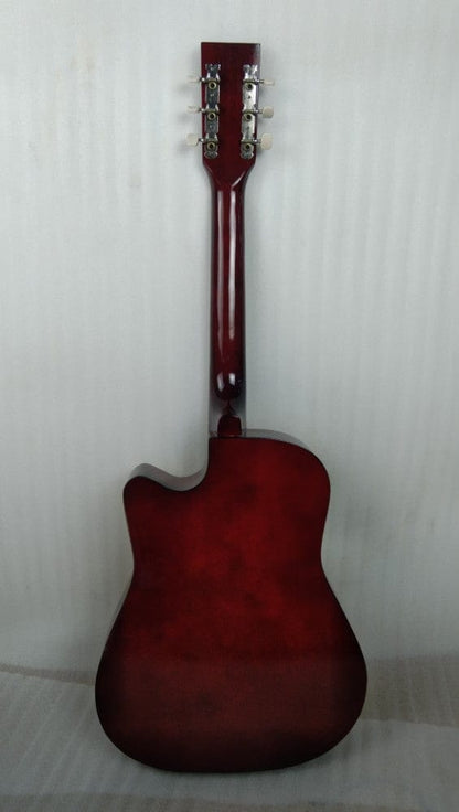 henrix acoustic guitars henrix 38c cutaway acoustic guitar - natural - open box b stock 