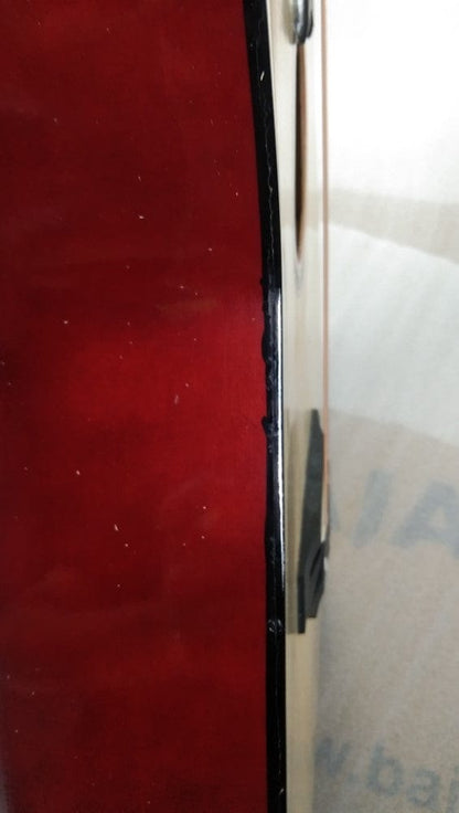 henrix acoustic guitars henrix 38c cutaway acoustic guitar - natural - open box b stock 