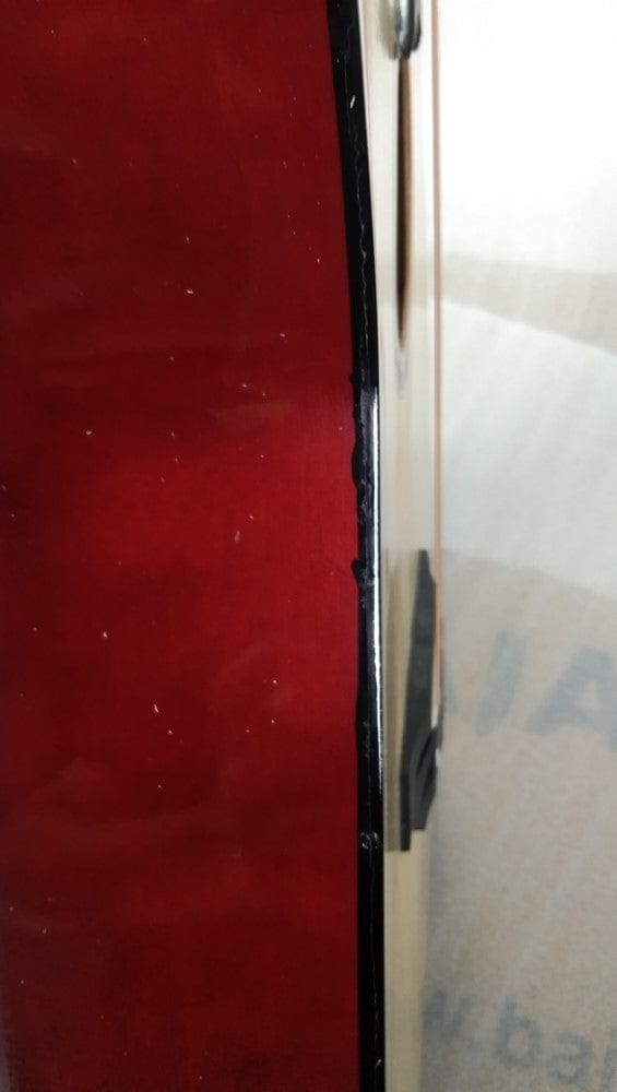 henrix acoustic guitars henrix 38c cutaway acoustic guitar - natural - open box b stock 