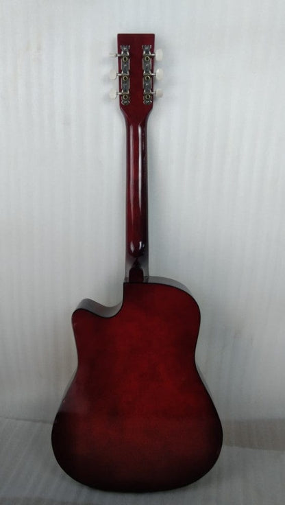 henrix acoustic guitars henrix 38c cutaway acoustic guitar - natural - open box b stock 