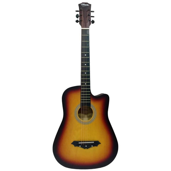 henrix acoustic guitars henrix 38c cutaway acoustic guitar - open box