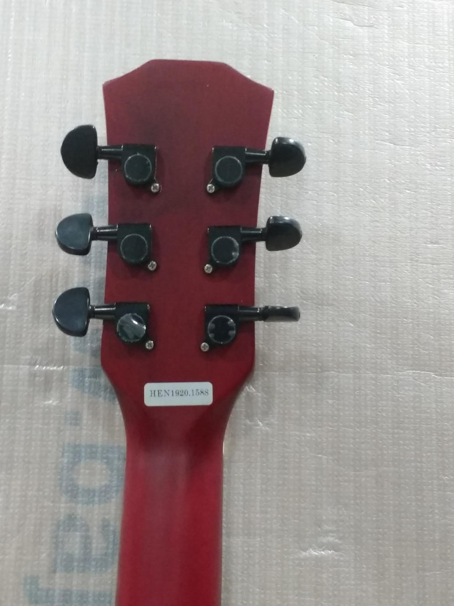 henrix acoustic guitars henrix 38c cutaway acoustic guitar - red burst - open box