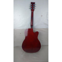 Henrix Acoustic Guitars Henrix 38C Cutaway Acoustic Guitar with Dual Action Truss Rod, Gigbag, Picks, String Set, Strap, Cloth & Ebook - Left Handed - Open Box B Stock
