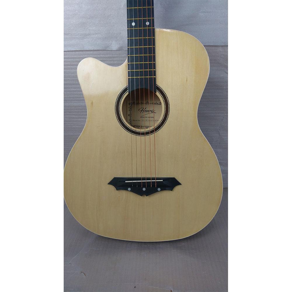 henrix acoustic guitars henrix 38c cutaway acoustic guitar with dual action truss rod, gigbag, picks, string set, strap, cloth & ebook - left handed - open box b stock 