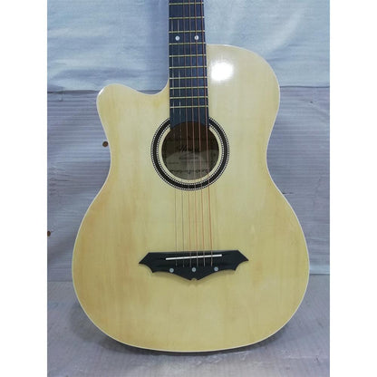 henrix acoustic guitars henrix 38c cutaway acoustic guitar with dual action truss rod, gigbag, picks, string set, strap, cloth & ebook - left handed - open box b stock 