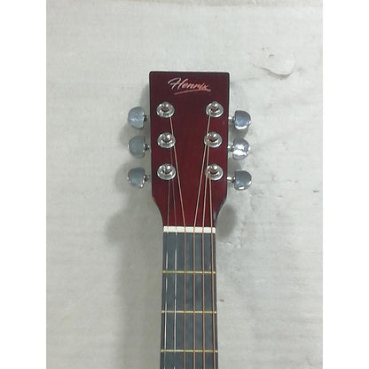 henrix acoustic guitars henrix 38c cutaway acoustic guitar with dual action truss rod, gigbag, picks, string set, strap, cloth & ebook - left handed - open box b stock 