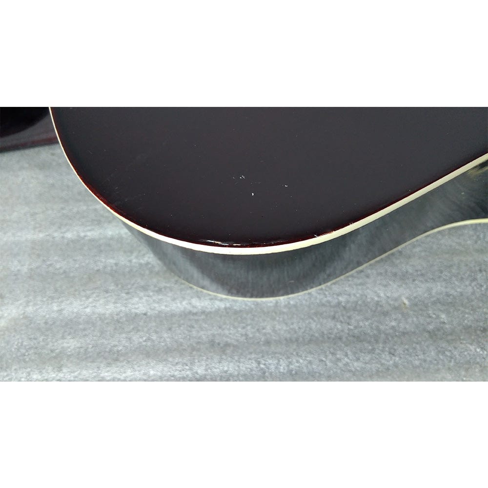 henrix acoustic guitars henrix 38c cutaway acoustic guitar with dual action truss rod, gigbag, picks, string set, strap, cloth & ebook - left handed - open box b stock 